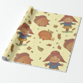 Kawaii Fall Wrapping Paper Geschenkpapier (Ungerollt)