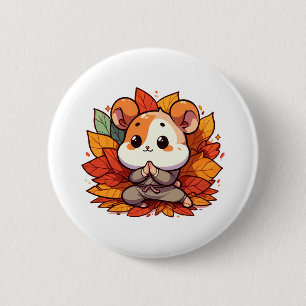 Kawaii Fallhamster Yoga Button