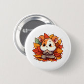 Kawaii Fallhamster Yoga Button (Vorne & Hinten)