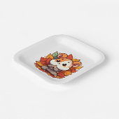 Kawaii Fallhamster Yoga Pappteller (Gewinkelt)