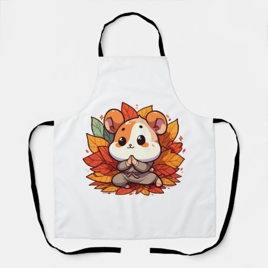 Kawaii Fallhamster Yoga Schürze (Vorderseite)