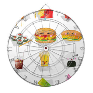 kawaii Fast Food Dartscheibe
