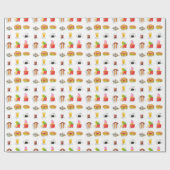 kawaii Fast Food Geschenkpapier (Flach)
