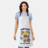 Kawaii Fast Food Mood Patterns Schürze (Getragen)