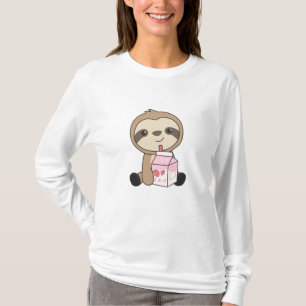 Kawaii Fault Retro Japanische Erdbeere Milkshake T-Shirt