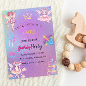 Kawaii-Feeen-Kindergeburtstag Einladung