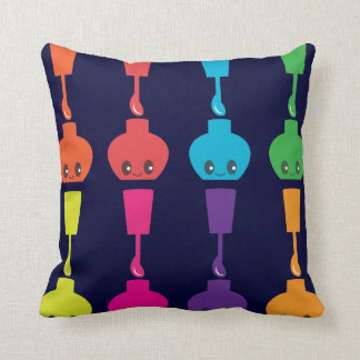 Kawaii Fingernagel-Polnisch-Wurfs-Kissen Kissen