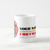 Kawaii Firefighter Girl - Kaffeetasse (Mittel)