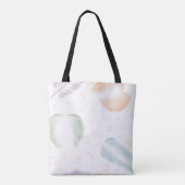 Kawaii Fisch Katze mit Feathers Tote Tag Tasche (Rückseite)