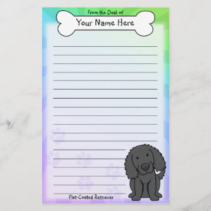 Kawaii Flach-Überzogenes Retriever-Briefpapier Briefpapier