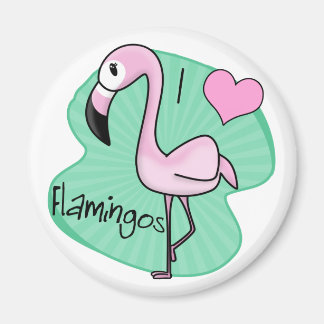Kawaii Flamingo Magnet