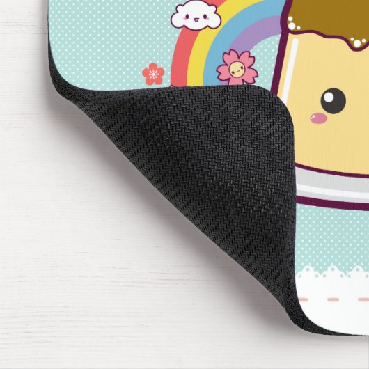 Kawaii Flan Mousepad (Ecke)