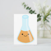 Kawaii-Flasche mit niedlicher Orangenalchemie Postkarte (Stehend Vorderseite)