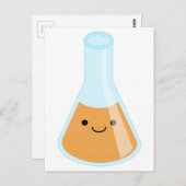 Kawaii-Flasche mit niedlicher Orangenalchemie Postkarte (Vorne/Hinten)