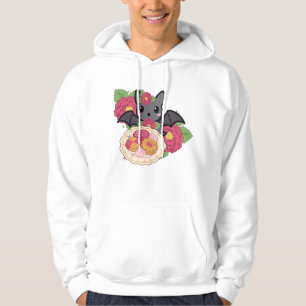 Kawaii-Fledermaus und Kamelien-Keksplatte Hoodie