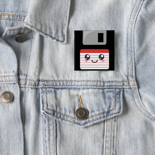 Kawaii Floppy Disk Button (Beispiel)