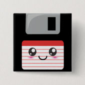 Kawaii Floppy Disk Button (Vorderseite)