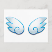 Kawaii Flügel Postkarte (Vorderseite)