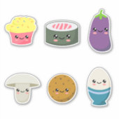 Kawaii food 03 aufkleber (Vorderseite)