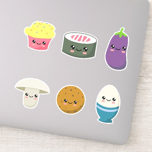Kawaii food 03 aufkleber (Detail)