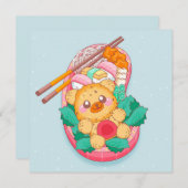 Kawaii Food Feiertagskarte (Vorne/Hinten)