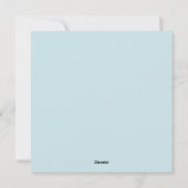 Kawaii Food Feiertagskarte (Rückseite)