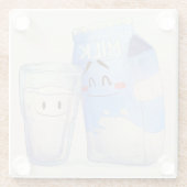Kawaii Food Glass Untersetzer (Rückseite)