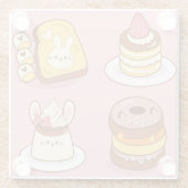 Kawaii Food Glasuntersetzer (Rückseite)