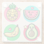 Kawaii Food Glasuntersetzer (Rückseite)