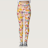 Kawaii Food Leggings (Vorderseite)