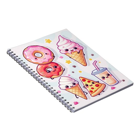 Kawaii Food Party Notebook - Adorable & Fun Notizblock (Rechte Seite)