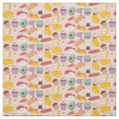 Kawaii Food Pattern Stoff (Muster)
