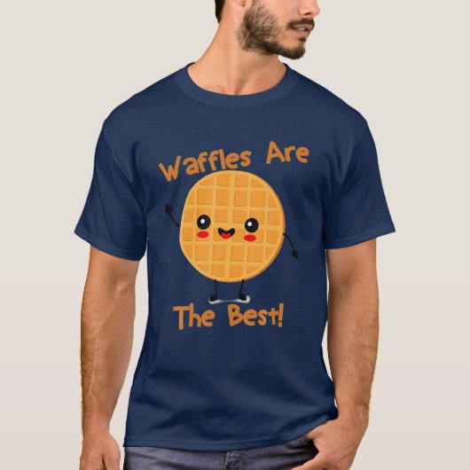 Kawaii Food Waffles sind das beste Frühstück, das  T-Shirt (Vorderseite)