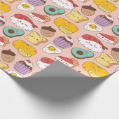 Kawaii Food Wrapping Paper Geschenkpapier (Ecke)