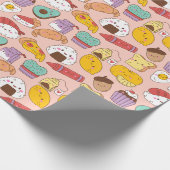 Kawaii Food Wrapping Paper Geschenkpapier (Ecke)