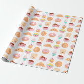 Kawaii Food Wrapping Paper Geschenkpapier (Ungerollt)