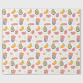 Kawaii Food Wrapping Paper Geschenkpapier (Flach)
