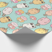 Kawaii Food Wrapping Paper Geschenkpapier (Ecke)