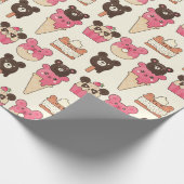 Kawaii Food Wrapping Paper Geschenkpapier (Ecke)