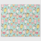 Kawaii Food Wrapping Paper Geschenkpapier (Flach)
