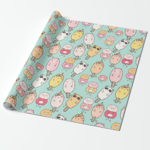 Kawaii Food Wrapping Paper Geschenkpapier
