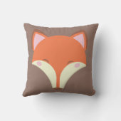 Kawaii Fox - Es ist ein Mädchen! Kissen (Rückseite)