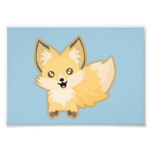 Kawaii Fox Fotodruck