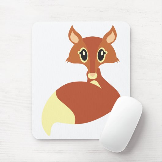 Kawaii Fox-Mäusematte Mousepad (Mit Mouse)