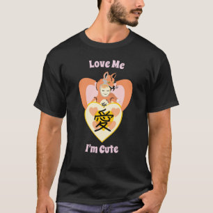 Kawaii Foxy Cosplay Liebe Herz T-Shirt