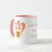 Kawaii Foxy Cosplay Liebe Herz Tasse (Vorderseite Links)