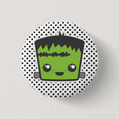 Kawaii Frankenstein Button (Vorderseite)