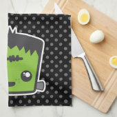 Kawaii Frankenstein Kitchen Handtuch (Viertel Falte)