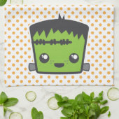 Kawaii Frankenstein Kitchen Handtuch (Gefaltet)