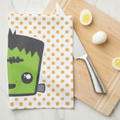 Kawaii Frankenstein Kitchen Handtuch (Viertel Falte)